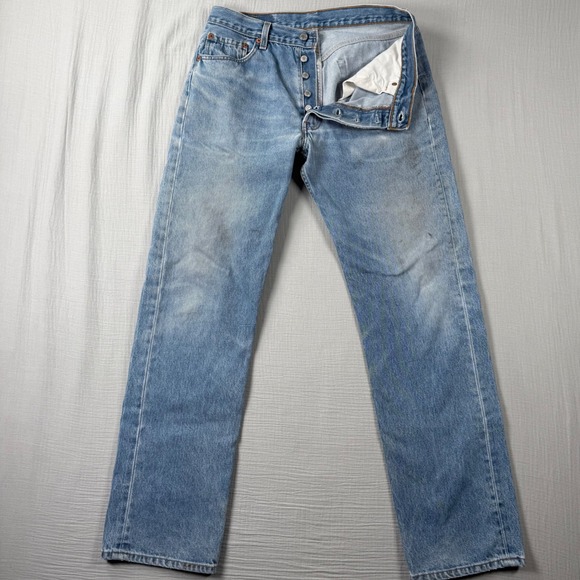 Vintage Levi's 501xx Jeans Mens 30x32 Button Fly Y2K Made in USA READ Tag 35x36